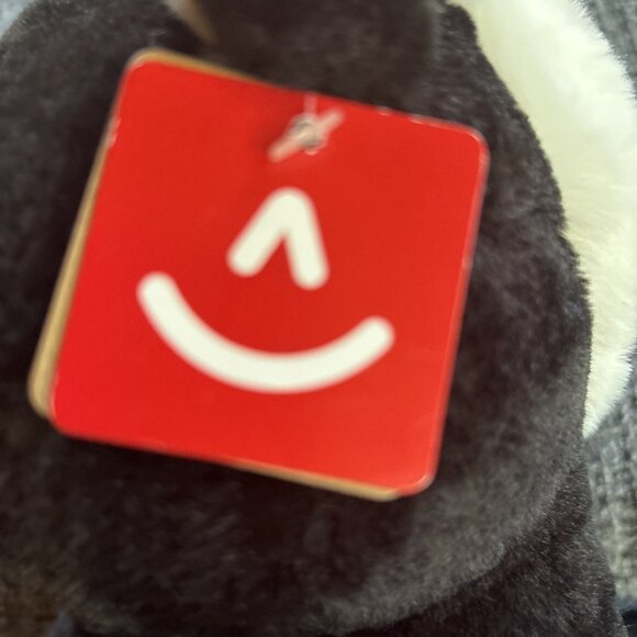 Aurora Holiday Christmas Button Black Bear 11" Eco Friendly Recycled Materials - Picture 4 of 11